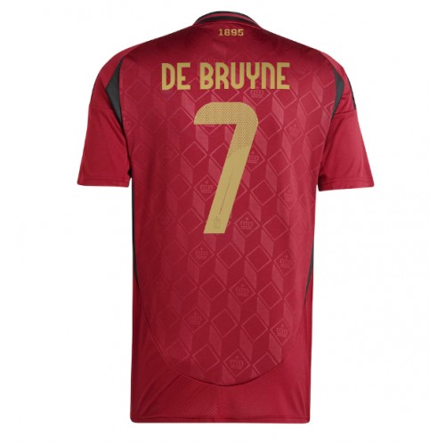 Fotballdrakt Herre Belgia Kevin De Bruyne #7 Hjemmedrakt EM 2024 Kortermet